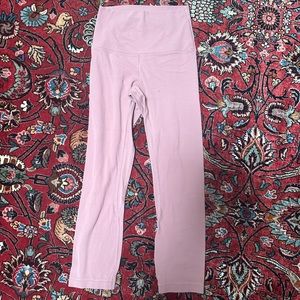 size 2 dusty pink lulu lemon yoga pants!!